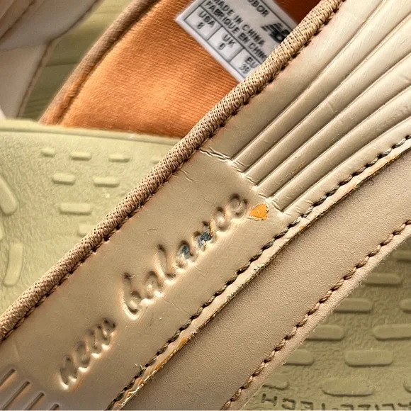 New Balance Wellness Thong Sandals Brown & Orange Women’s Shoe Sz.8 B Flip Flop - Picture 5 of 6